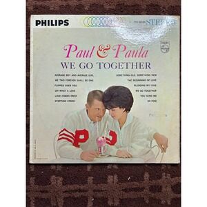 Paul Paula We Go Together Vinyl Record LP Philips‎ PHS 600-089 Vintage
